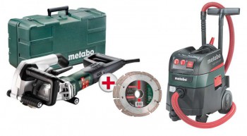 Metabo MFE40 240V, 1900W, 40mm Wall Chaser Kit Plus ASR 35M ACP 240V M-Class Wet & Dry Vac, Auto Switching £819.95